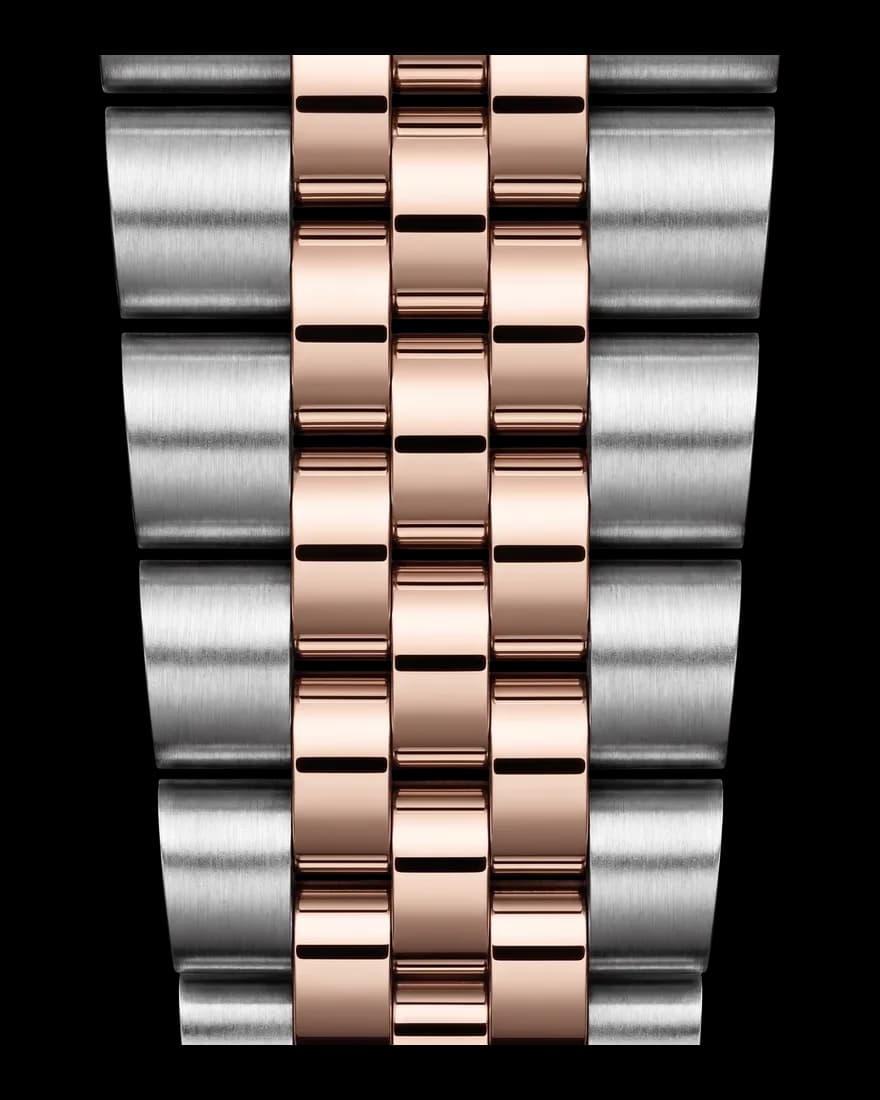 Bracelete estilo Jubilee Two Tone Rose Gold