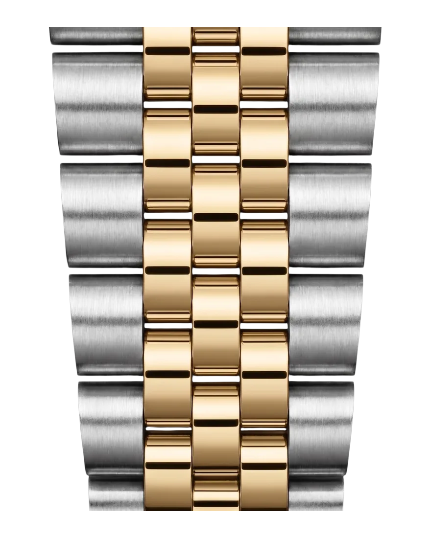 Bracelete estilo Jubilee Two Tone Gold