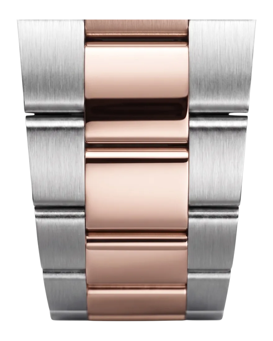Bracelete estilo Oyster Two Tone Rose Gold
